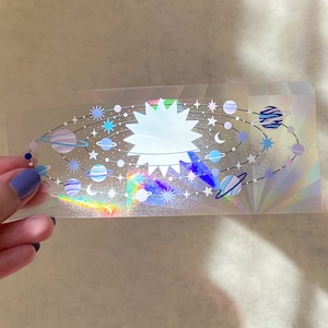 Suncatcher sticker Solar system - decal - galaxy - cosmic sticker - space - planets - stars - sun