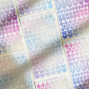 Planche de stickers pastel - stickers cosmique - espace - étoiles - autocollant décoration polaroid - éclair - smiley - polco sticker