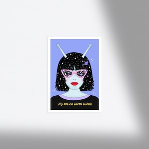 Carte La femme alien - A6