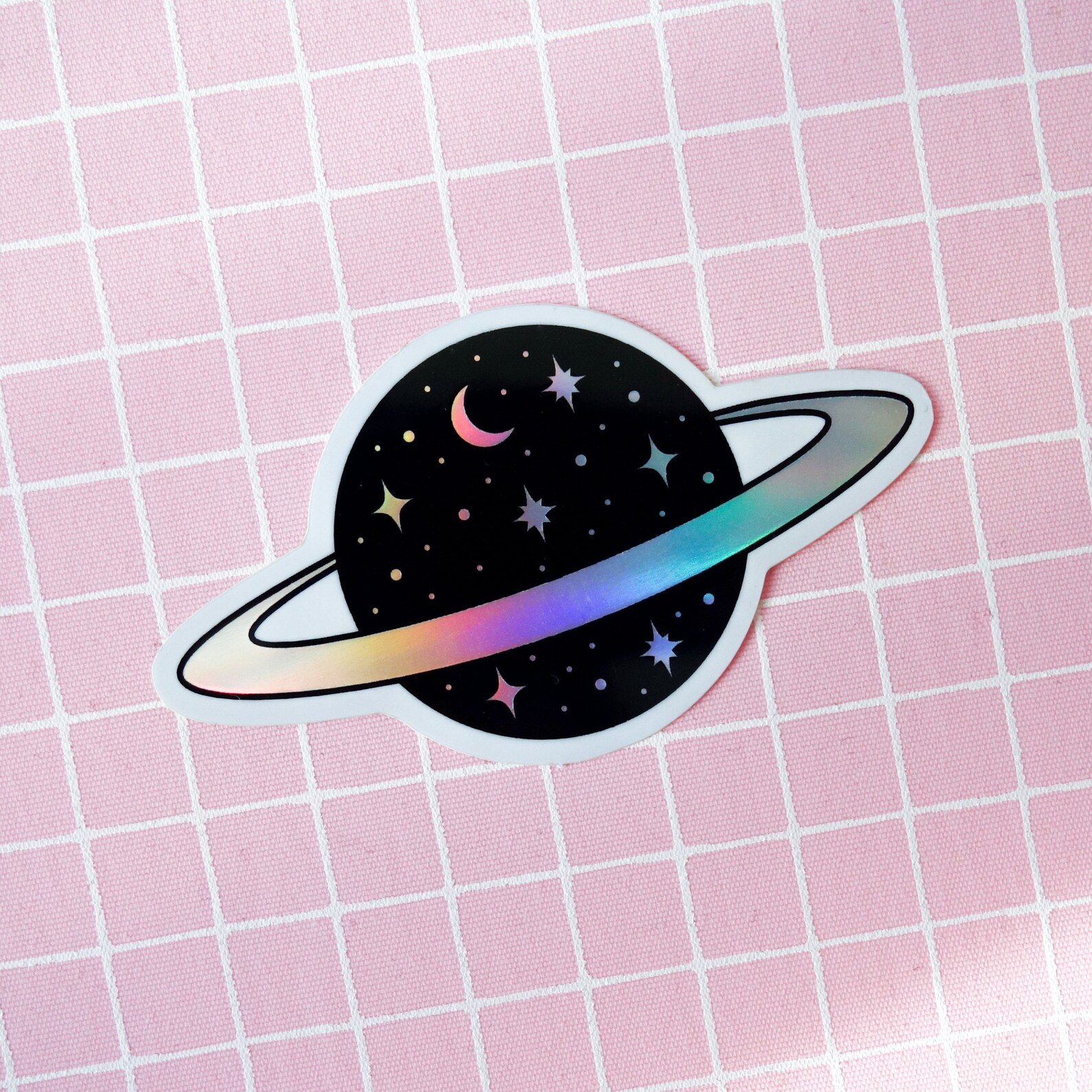 sticker holographic sticker galaxy cosmic sticker Etsy