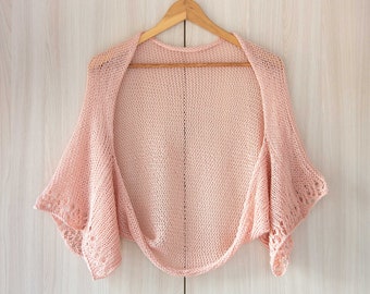 white shrug sweater plus size