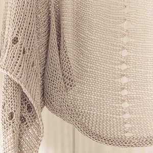 Light beige summer cardigan crochet bolero women crop sweater knit lace jacket shrug lightweight eco cotton wrap beach coverup boho knitwear image 3