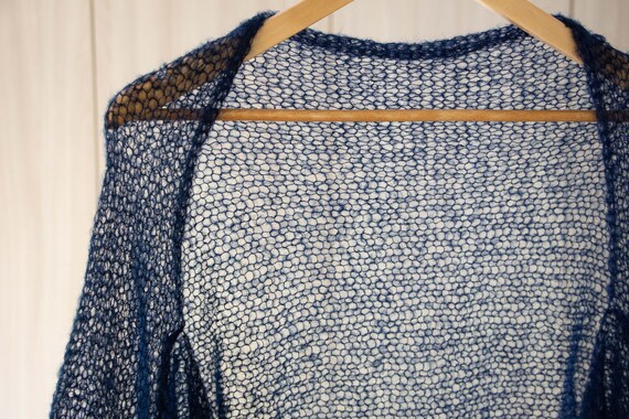 Navy crochet deals shrug