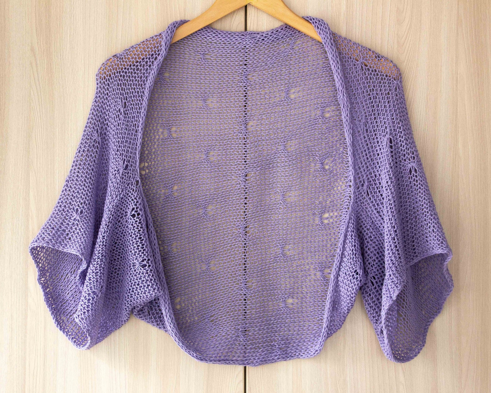 Lavender shrug bolero kimono sleeve bolero loose cotton shrug Etsy