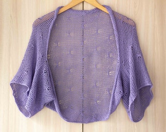 plus size lavender shrug