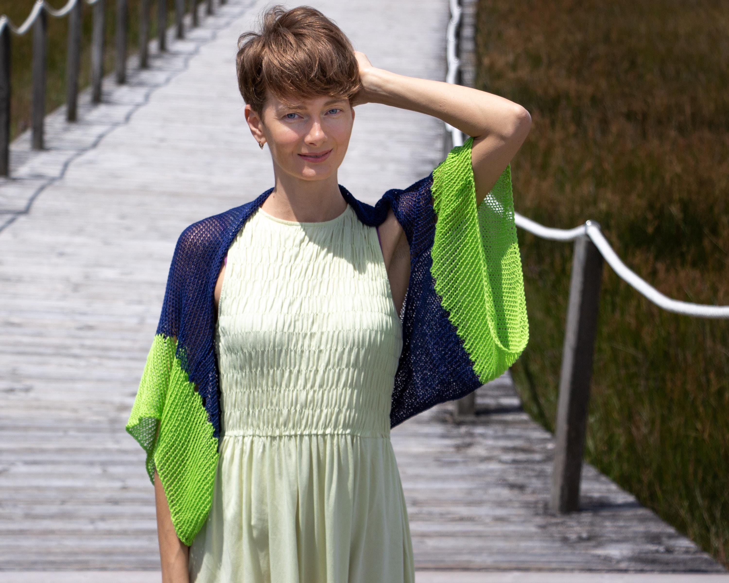 Lime Green Shrug Etsy