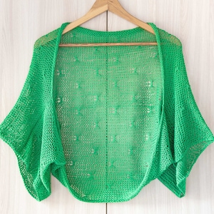 Open front bolero shrug green women bolero loose summer wrap crochet cotton crop cardigan summer sheer bolero lightweight jacket green wrap