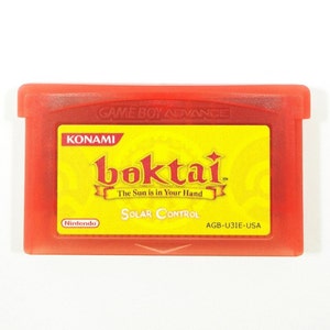 Boktai: The Sun Is in Your Hand Solar Control-versie GBA-cartridge voor Game Boy Advance (met ontgrendelde harde modus en alle emblemen/items)
