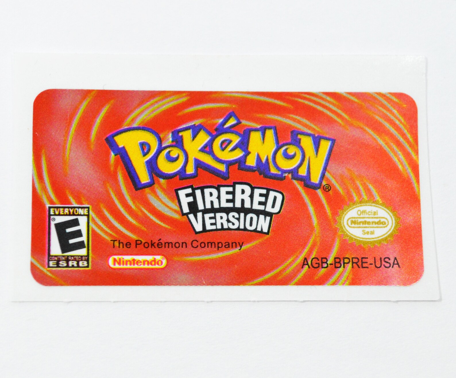 Pokemon GBA Replacement Labels Stickers FOIL METTALIC Emerald | Etsy