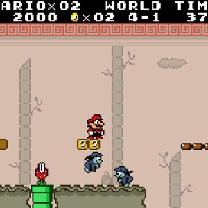 Super Mario Land DX Color version 2.0 With Luigi Game Boy Color ...