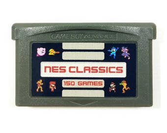 150-in-1 NES Classics for GBA Gameboy Advance multicart Cartridge Mario Zelda Megaman Castlevania Final Fantasy Collection - Free Shipping!