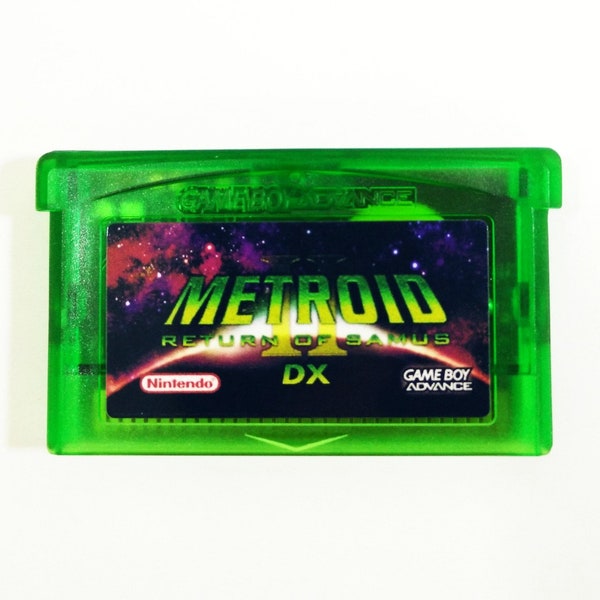 Metroid 2 II DX: Return of Samus GBA cartridge Color version for Game Boy Advance