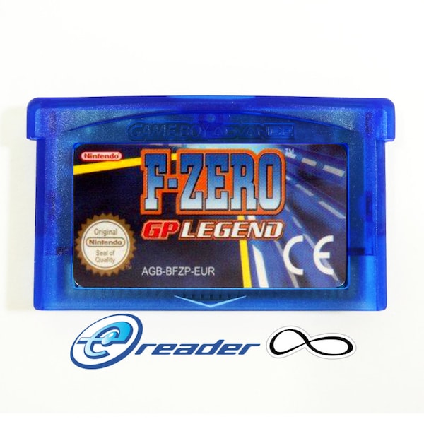 F-Zero GP Legend GBA cartridge (with 20 e-Reader tracks) for Game Boy Advance English Multi-5 Language Region Free cart