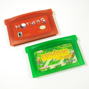 Mother 3 and Earthbound English GBA cartridges for Game Boy Advance Mother 1+2