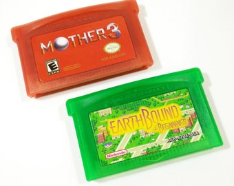 Mother 3 and Earthbound English GBA cartridges for Game Boy Advance Mother 1+2