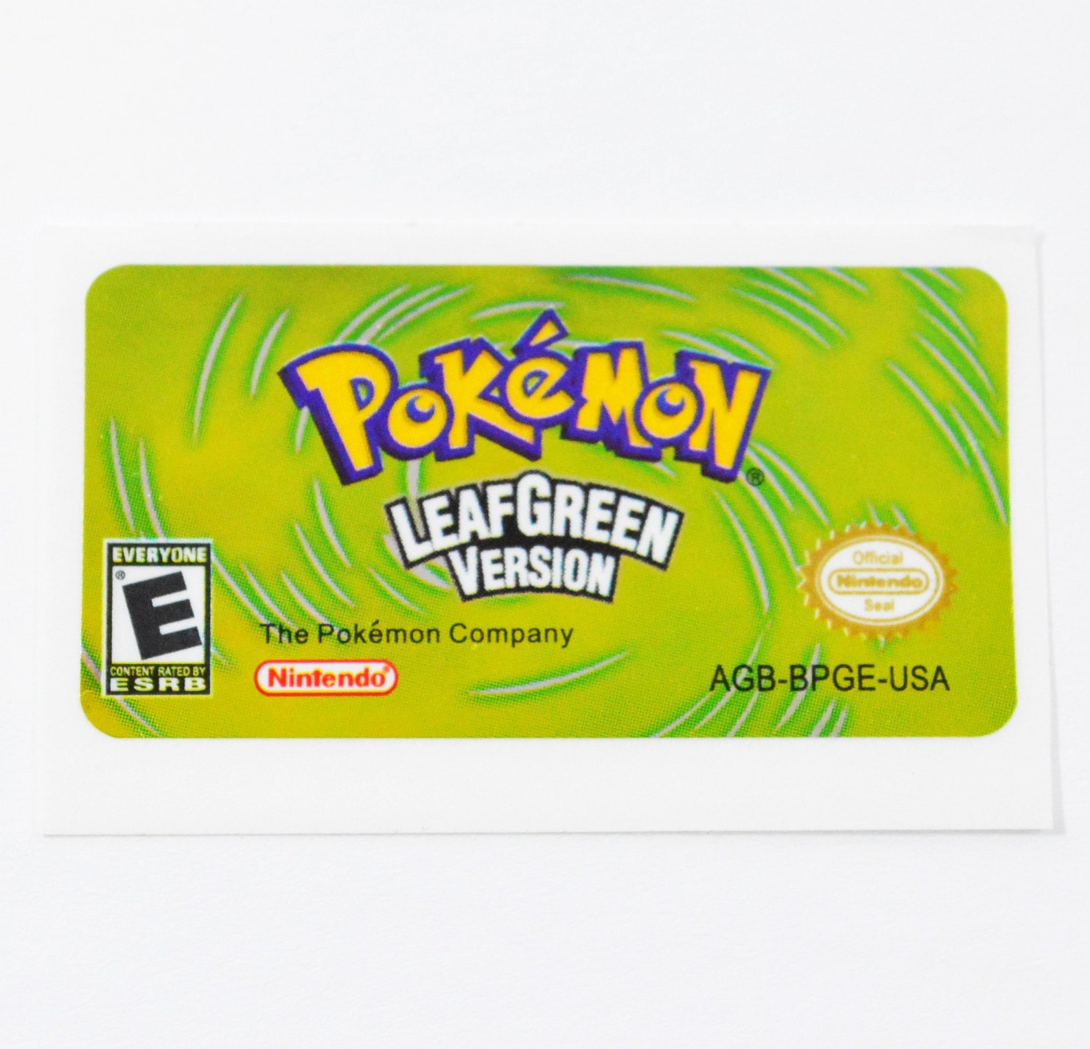 Pokemon GBA Replacement Labels Stickers FOIL METTALIC Emerald | Etsy