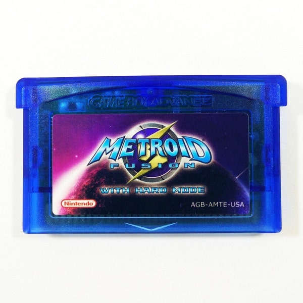 Metroid Fusion with Hard Mode English GBA cartridge for Game Boy Advance