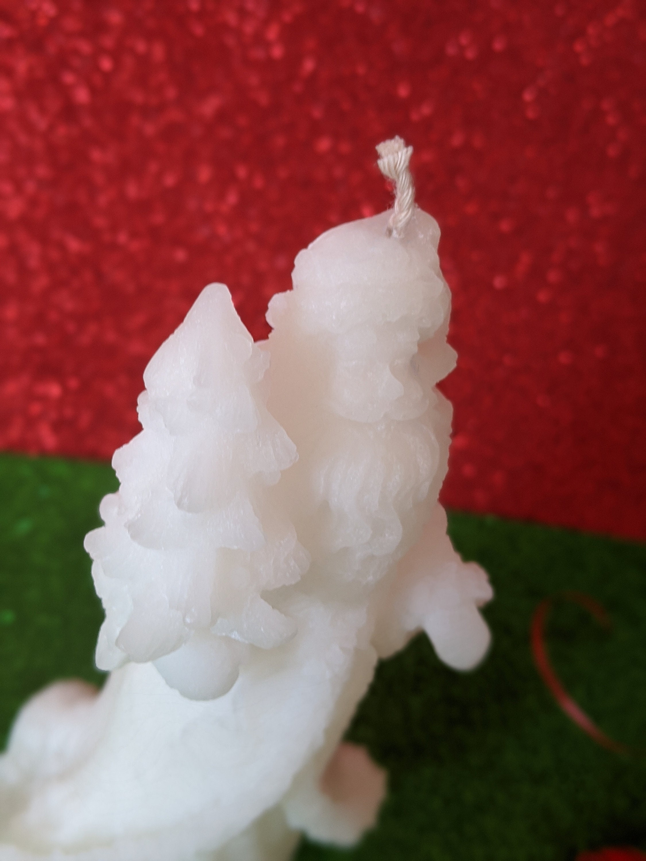 Santa Christmas Candlechristmas Handmade Candlechristmas Etsy UK