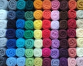 Rainbow, Brown and Neutral Palette, 70 Shades, Carded Felting Wool, Eco Lambswool