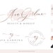 Beauty Logo Design, Custom Logo Design Branding Package, Custom Beauty Logo, Rose Gold Logo, Pink Watercolor Logo, Elegant Script 