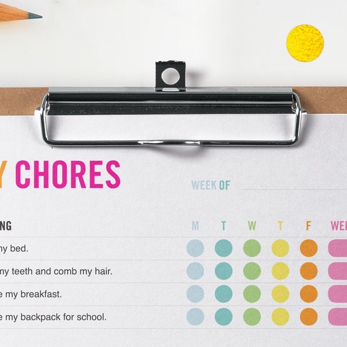 Printable Chore Chart for Kids Morning Afternoon Evening - Etsy