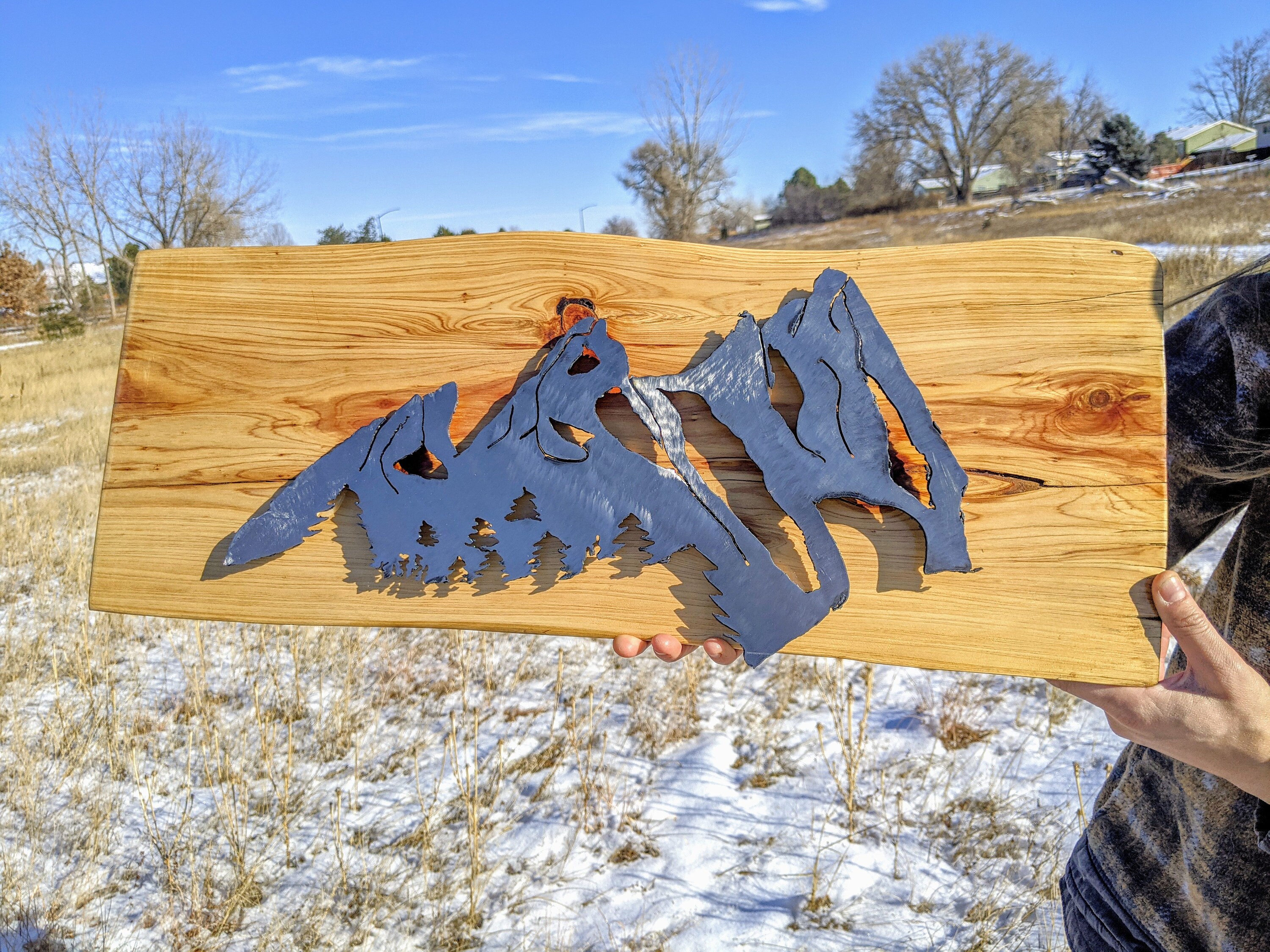 Mountain Wall Art Colorado Flatiron Mountains Metal Wall Art Etsy