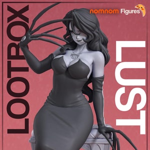 Lust / Full Metal Alchemist / Anime Video Game ∞ Resin Figure ∞ Model ∞ Sculpture ∞ Statue ∞ Deco ∞ Paint