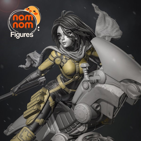 Alita / Battle Angel Alita / Manga et Anime Femme Fille Cyborg ∞ Figurine en résine ∞ Modèle ∞ Sculpture ∞ Statue ∞ Décoration ∞ Peinture