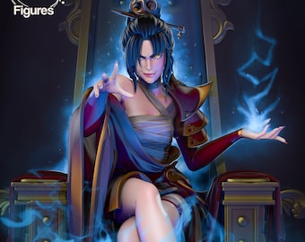 Princess Azula / Avatar / The legend of Aang / Woman Female Wizard Sorcerer / Resin Figure ∞ Model ∞ Sculpture ∞ Statue  Decoration To Paint