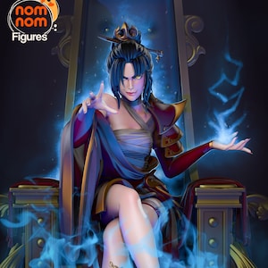Princess Azula / Avatar / The legend of Aang / Woman Female Wizard Sorcerer / Resin Figure ∞ Model ∞ Sculpture ∞ Statue  Decoration To Paint