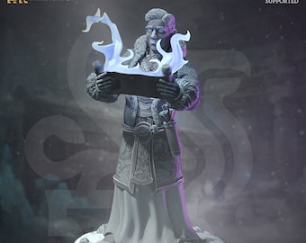 Cleric Sorcerer Wizard Mage Male Human 28mm 75 ∞Tabletop Games ∞ D&D Dungeons and Dragons ∞ Wargaming ∞ Pathfinder