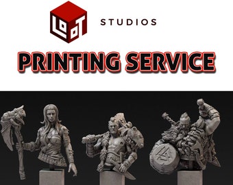 Loot Studios - Printing Service 28 32 75 mm∞ Tabletop Games ∞ D&D Dungeons and Dragons ∞ Wargaming ∞ Pathfinder