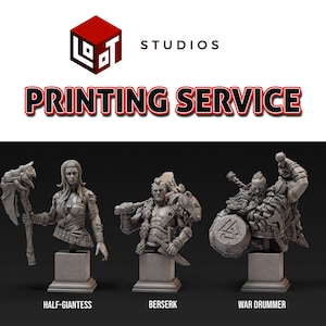 Loot Studios - Printing Service 28 32 75 mm∞ Tabletop Games ∞ D&D Dungeons and Dragons ∞ Wargaming ∞ Pathfinder
