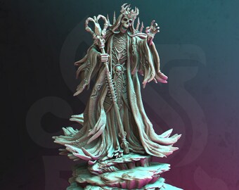 Inmortal Lich Undead Enemy  32mm ∞ Tabletop Games ∞ D&D Dungeons and Dragons ∞ Wargaming ∞ Pathfinder