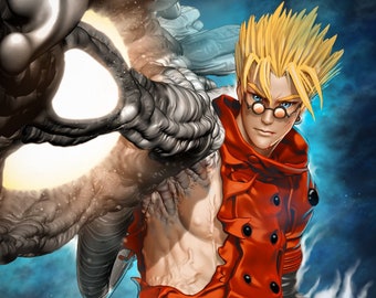 Vash The Stampede / Trigun / Gunslinger Warrior Fighter Western ∞ Resin Figure ∞ Model ∞ Sculpture ∞ Statue  Decoration To Paint