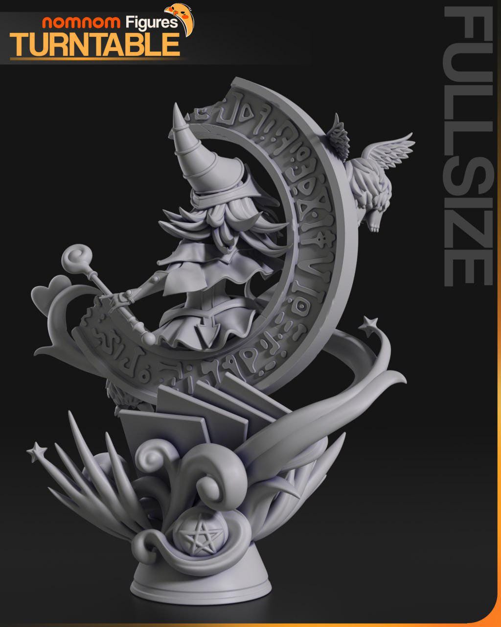 Dark Magician Yu-gi-oh! / Video Game Anime Diorama ∞ Resin Figure ∞ ...