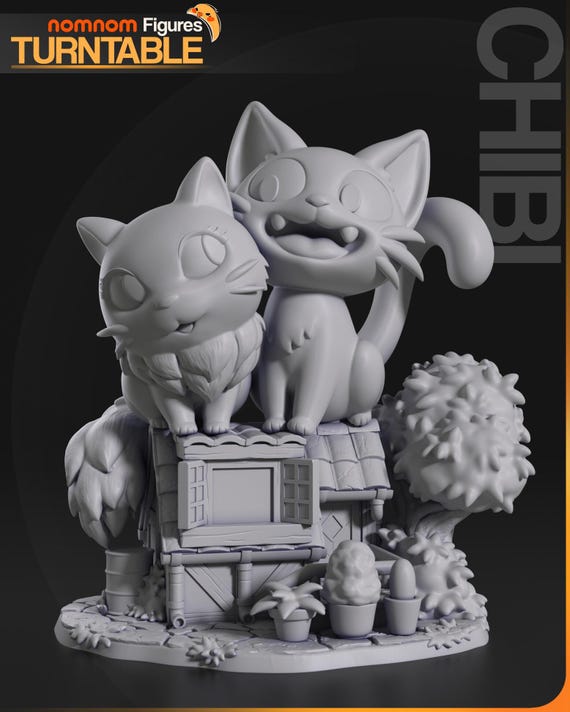 Kiki's Delivery Service Jiji / Anime / Cat Witch Girl ∞ Resin