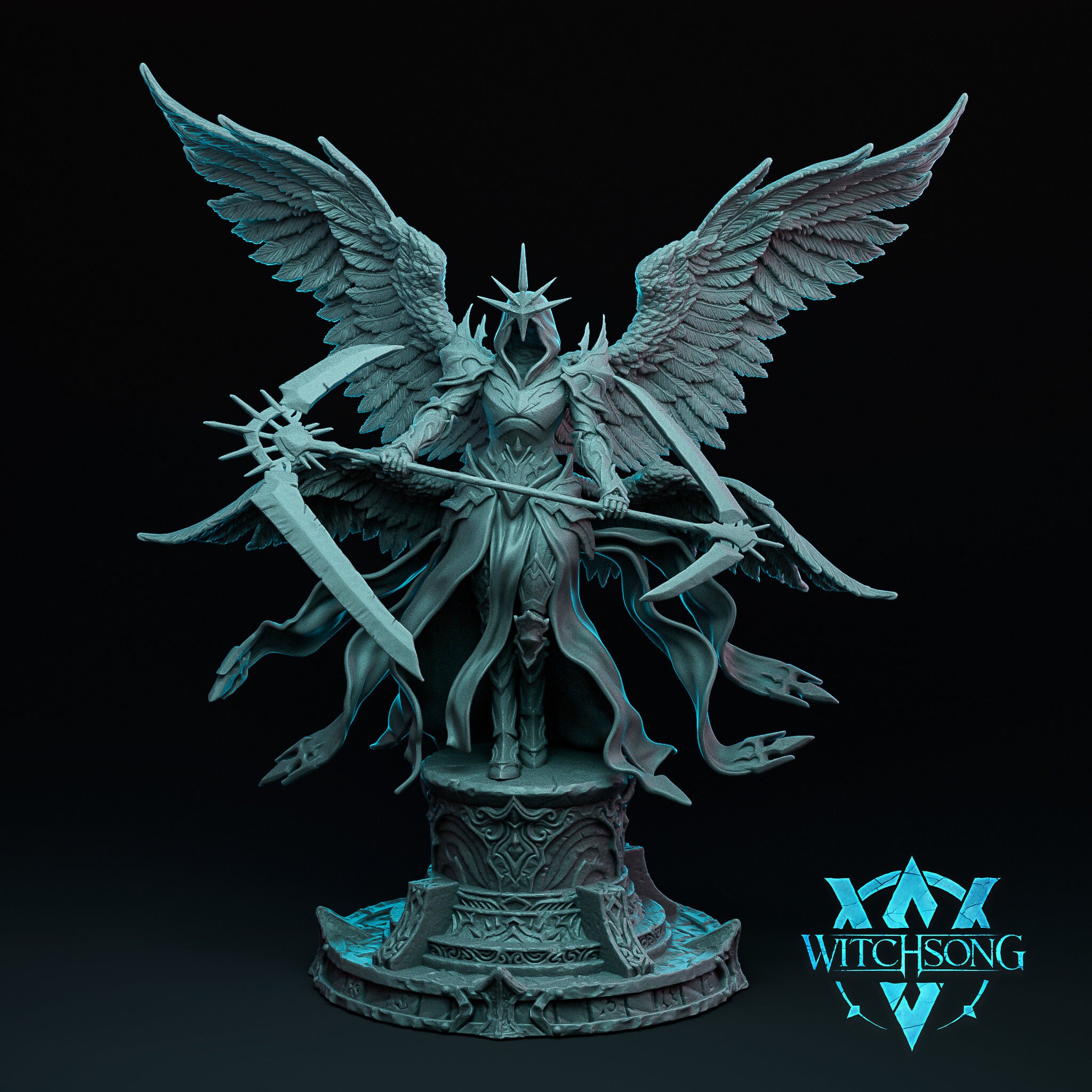 神アート　angelic wisdom Amazon.com: Ebros Beautiful Heavenly Courts Seraphim Angel