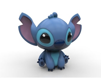 Stich / Disney / Lilo y Stich / Alienígena / Cute Kawaii ∞ Figura de resina ∞ Modelo ∞ Escultura ∞ Estatua ∞ Decoración∞ Para pintar