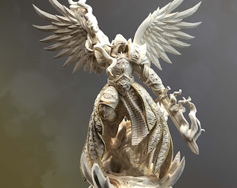 Paladin Celestial Knight Fighter Divine Justice Holy 28/32mm 75mm ∞ Tabletop Games∞ DnD Dungeons and Dragons ∞ Wargaming ∞ Pathfinder