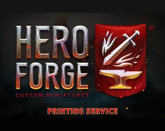 Customizable Mini Figure / Hero Forge Printing Service 28 32 mm∞ Tabletop Games ∞ DnD Dungeons and Dragons ∞ Wargaming ∞ Pathfinder D&D