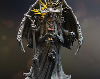 God Undeath Evil Death Lich Enemy Boss 28/32mm 75mm ∞ Tabletop Games∞ DnD Dungeons and Dragons ∞ Wargaming ∞ Pathfinder