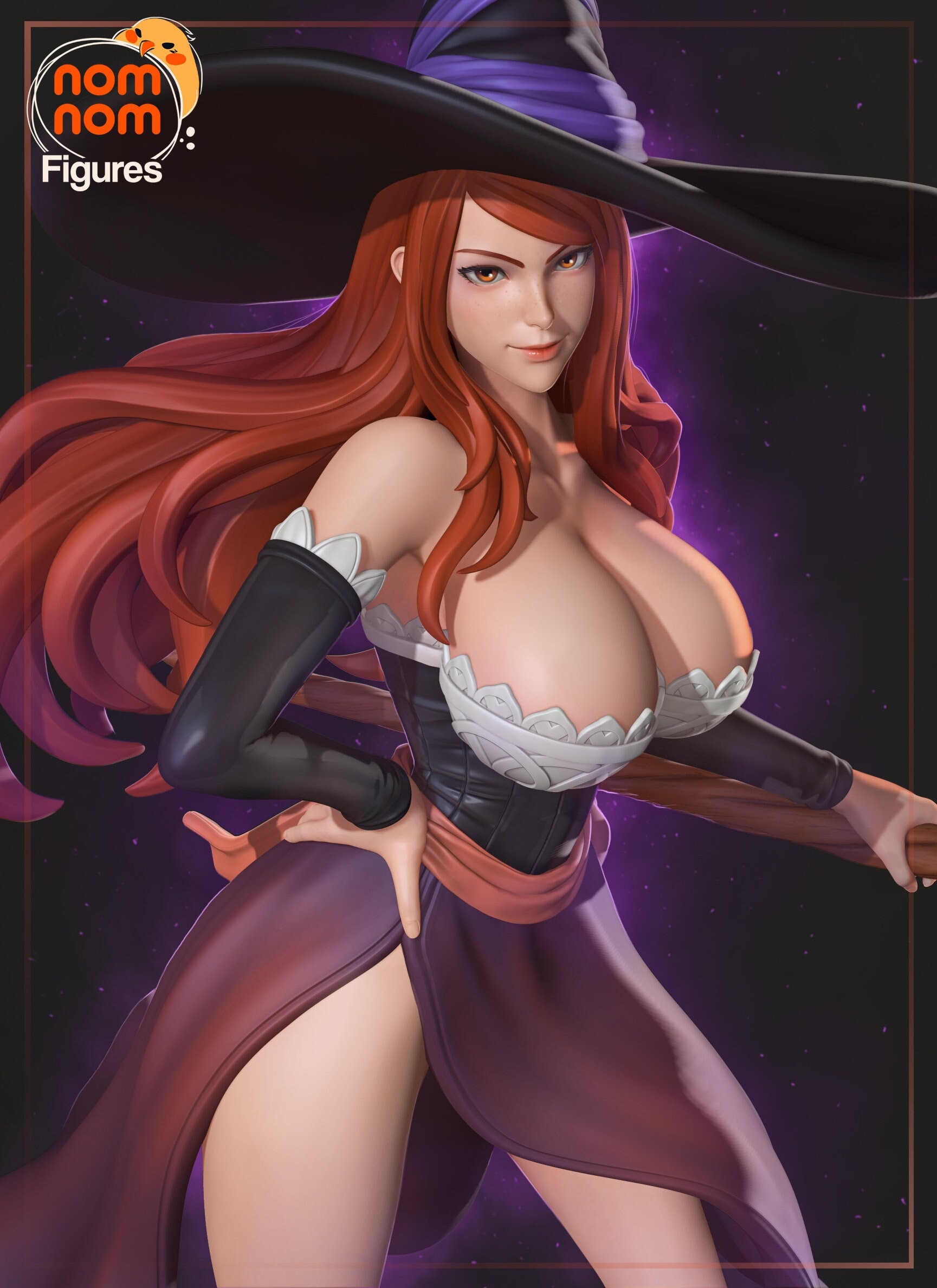 Sorceress Witch Wizard Woman Girl / Dragon's Crown / Videogame Cartoon ∞ Resin Figure ∞ Model ∞ Sculpture ∞ Statue ∞ Decoration ∞ To Paint
