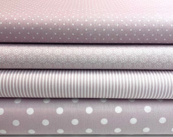 Stoffpaket dusty rose  4 Stoffe je 50 x 150 cm * Patchworkstoffe * Nähpaket * Baumwollstoffe