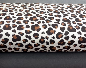 French Terry Leo pattern or brushed dark brown French Terry, each 50 cm x 150 cm