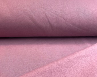 Sweat fabric winter sweat brushed old pink