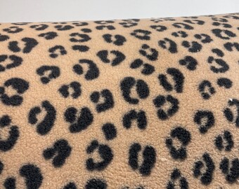 Teddy bear fabric leopard print 50 cm x 150 cm