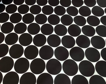 Baumwollstoff BIG DOT  schwarz   Eigenproduktion 50cm x 145cm