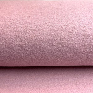 Wool felt old pink boiled wool 50 cm x 140 cm
