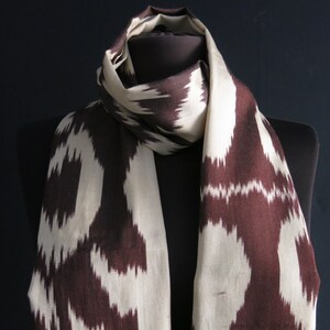 Silk ikat shawl - foulard